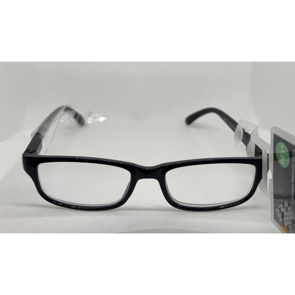3 Cvs health unisex Reading glasses Carter 2.0 black 1.0-1.50 Magnification - Picture 2 of 5